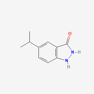 molecular formula C10H12N2O B2911491 5-Propan-2-yl-1,2-dihydroindazol-3-one CAS No. 1601153-51-8