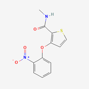 molecular formula C12H10N2O4S B2911526 N-methyl-3-(2-nitrophenoxy)thiophene-2-carboxamide CAS No. 337919-94-5