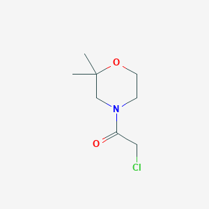 molecular formula C8H14ClNO2 B2911527 2-Chloro-1-(2,2-dimethylmorpholin-4-yl)ethan-1-one CAS No. 1156407-28-1