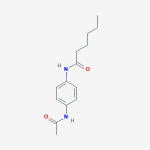 N-[4-(acetylamino)phenyl]hexanamide
