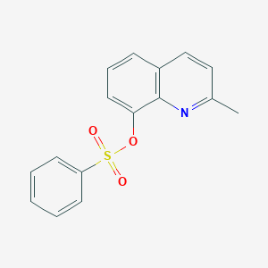 molecular formula C16H13NO3S B291154 2-Methyl-8-quinolinyl benzenesulfonate 