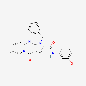 B2911567 1-benzyl-N-(3-methoxyphenyl)-7-methyl-4-oxo-1,4-dihydropyrido[1,2-a]pyrrolo[2,3-d]pyrimidine-2-carboxamide CAS No. 902024-16-2