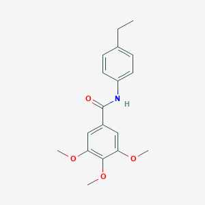 molecular formula C18H21NO4 B291158 N-(4-ethylphenyl)-3,4,5-trimethoxybenzamide 