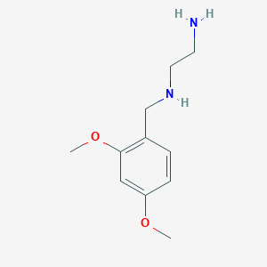 molecular formula C11H18N2O2 B2911582 (2-Aminoethyl)[(2,4-dimethoxyphenyl)methyl]amine CAS No. 1179626-86-8; 626-86-8