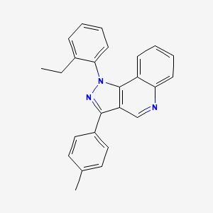 molecular formula C25H21N3 B2911584 1-(2-ethylphenyl)-3-(4-methylphenyl)-1H-pyrazolo[4,3-c]quinoline CAS No. 895275-93-1