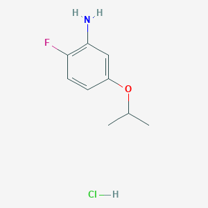molecular formula C9H13ClFNO B2911585 2-Fluoro-5-(propan-2-yloxy)aniline hydrochloride CAS No. 2248328-26-7
