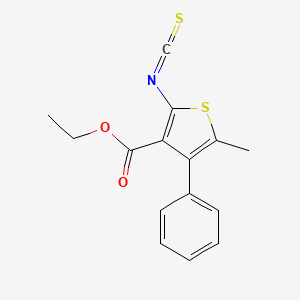 B2911589 Ethyl 2-isothiocyanato-5-methyl-4-phenylthiophene-3-carboxylate CAS No. 861239-52-3