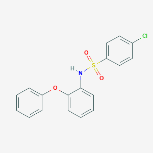 molecular formula C18H14ClNO3S B291159 4-chloro-N-(2-phenoxyphenyl)benzenesulfonamide 