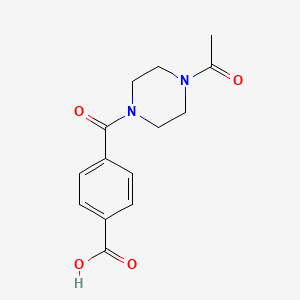 B2911591 4-[(4-Acetylpiperazin-1-yl)carbonyl]benzoic acid CAS No. 896508-20-6
