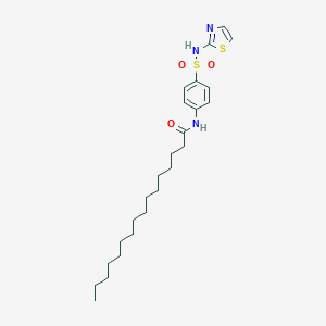 N-[4-(1,3-thiazol-2-ylsulfamoyl)phenyl]hexadecanamide