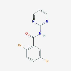 molecular formula C11H7Br2N3O B291162 2,5-dibromo-N-(2-pyrimidinyl)benzamide 