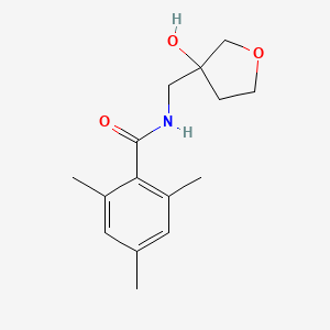 B2911623 N-((3-hydroxytetrahydrofuran-3-yl)methyl)-2,4,6-trimethylbenzamide CAS No. 1917727-36-6