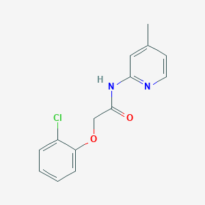 molecular formula C14H13ClN2O2 B291164 2-(2-chlorophenoxy)-N-(4-methylpyridin-2-yl)acetamide 