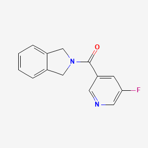 molecular formula C14H11FN2O B2911643 (5-Fluoropyridin-3-yl)(isoindolin-2-yl)methanone CAS No. 2034379-05-8