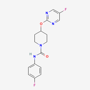 N-(4-Fluorophenyl)-4-(5-fluoropyrimidin-2-yl)oxypiperidine-1-carboxamide