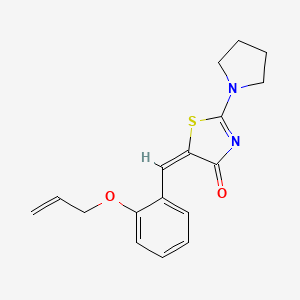 (E)-5-(2-(allyloxy)benzylidene)-2-(pyrrolidin-1-yl)thiazol-4(5H)-one