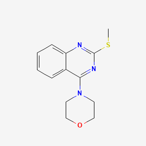 molecular formula C13H15N3OS B2911664 2-(Methylsulfanyl)-4-morpholinoquinazoline CAS No. 207127-53-5