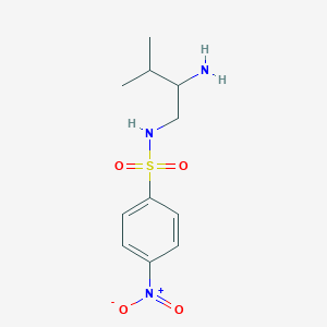 N-(2-Amino-3-methylbutyl)-4-nitrobenzene-1-sulfonamide