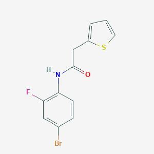 N-(4-bromo-2-fluorophenyl)-2-(2-thienyl)acetamide