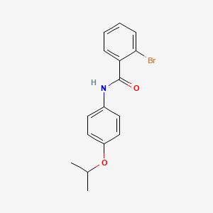 molecular formula C16H16BrNO2 B2911693 2-bromo-N-(4-isopropoxyphenyl)benzamide CAS No. 433326-49-9