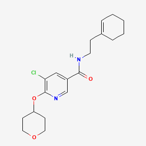 5-chloro-N-(2-(cyclohex-1-en-1-yl)ethyl)-6-((tetrahydro-2H-pyran-4-yl)oxy)nicotinamide