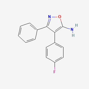 4-(4-Fluorophenyl)-3-phenyl-1,2-oxazol-5-amine