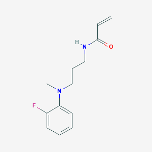 molecular formula C13H17FN2O B2911707 N-{3-[(2-fluorophenyl)(methyl)amino]propyl}prop-2-enamide CAS No. 2094265-72-0
