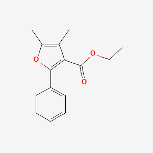 molecular formula C15H16O3 B2911710 Ethyl 4,5-dimethyl-2-phenylfuran-3-carboxylate CAS No. 600158-11-0