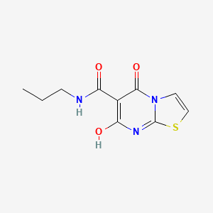 molecular formula C10H11N3O3S B2911717 7-hydroxy-5-oxo-N-propyl-5H-thiazolo[3,2-a]pyrimidine-6-carboxamide CAS No. 898431-50-0