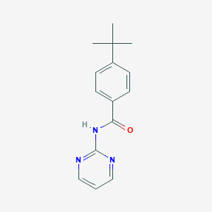 molecular formula C15H17N3O B291172 4-tert-butyl-N-(2-pyrimidinyl)benzamide 