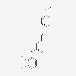 molecular formula C17H17Cl2NO2S B2911726 N-(2,3-dichlorophenyl)-4-((4-methoxyphenyl)thio)butanamide CAS No. 942003-13-6