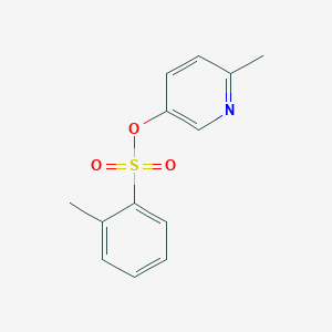 molecular formula C13H13NO3S B291173 (6-Methylpyridin-3-yl) 2-methylbenzenesulfonate 