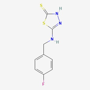 5-{[(4-Fluorophenyl)methyl]amino}-1,3,4-thiadiazole-2-thiol