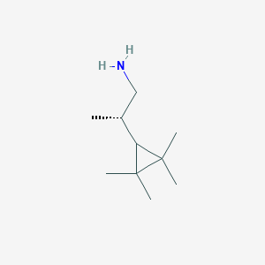 (2S)-2-(2,2,3,3-Tetramethylcyclopropyl)propan-1-amine
