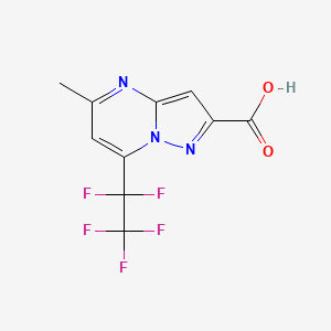 5-Methyl-7-(pentafluoroethyl)pyrazolo[1,5-a]pyrimidine-2-carboxylic acid