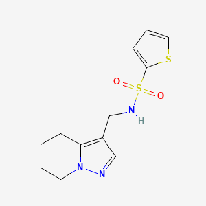 N-((4,5,6,7-tetrahydropyrazolo[1,5-a]pyridin-3-yl)methyl)thiophene-2-sulfonamide