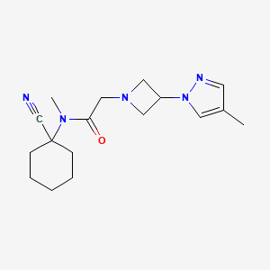 N-(1-cyanocyclohexyl)-N-methyl-2-[3-(4-methyl-1H-pyrazol-1-yl)azetidin-1-yl]acetamide