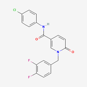 N-(4-chlorophenyl)-1-(3,4-difluorobenzyl)-6-oxo-1,6-dihydro-3-pyridinecarboxamide