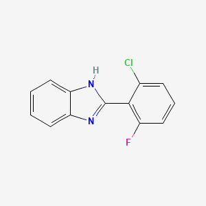 2-(2-chloro-6-fluorophenyl)-1H-1,3-benzodiazole