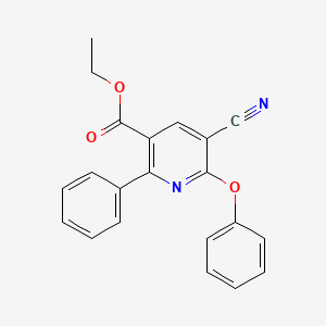 Ethyl 5-cyano-6-phenoxy-2-phenylnicotinate