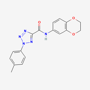 N-(2,3-dihydrobenzo[b][1,4]dioxin-6-yl)-2-(p-tolyl)-2H-tetrazole-5-carboxamide