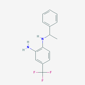 N1-(1-Phenylethyl)-4-(trifluoromethyl)benzene-1,2-diamine