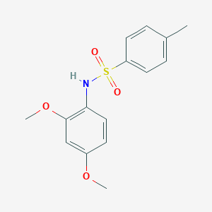 molecular formula C15H17NO4S B291178 N-(2,4-dimethoxyphenyl)-4-methylbenzenesulfonamide 