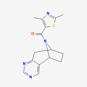 (2,4-dimethylthiazol-5-yl)((5R,8S)-6,7,8,9-tetrahydro-5H-5,8-epiminocyclohepta[d]pyrimidin-10-yl)methanone