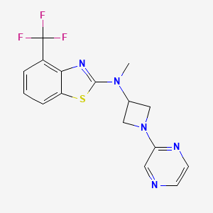 N-Methyl-N-(1-pyrazin-2-ylazetidin-3-yl)-4-(trifluoromethyl)-1,3-benzothiazol-2-amine