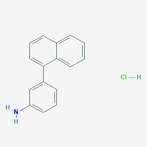molecular formula C16H14ClN B2911786 3-Naphthalen-1-yl-phenylamine hydrochloride CAS No. 1189676-60-5