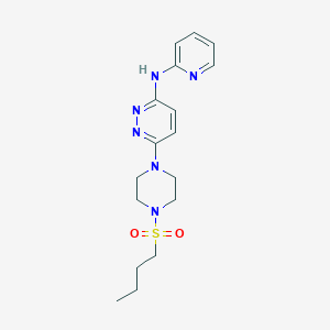 molecular formula C17H24N6O2S B2911791 6-(4-(butylsulfonyl)piperazin-1-yl)-N-(pyridin-2-yl)pyridazin-3-amine CAS No. 1021073-23-3
