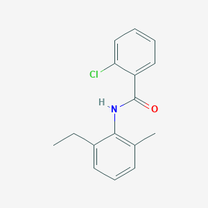 molecular formula C16H16ClNO B291181 2-chloro-N-(2-ethyl-6-methylphenyl)benzamide 