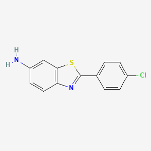 molecular formula C13H9ClN2S B2911821 2-(4-Chlorophenyl)-1,3-benzothiazol-6-amine CAS No. 53544-78-8