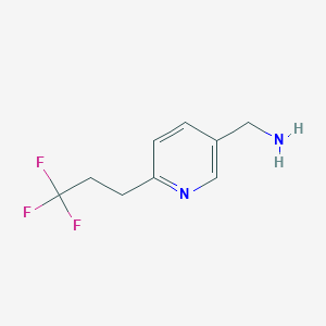 molecular formula C9H11F3N2 B2911822 (6-(3,3,3-Trifluoropropyl)pyridin-3-yl)methanamine CAS No. 1373916-14-3